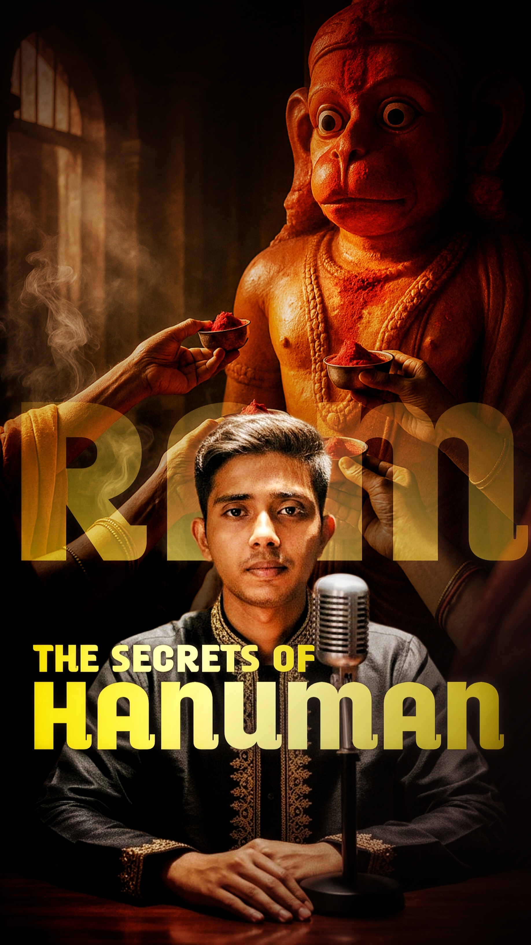 The Secrets of Hanuman - Mystical deity podcast design